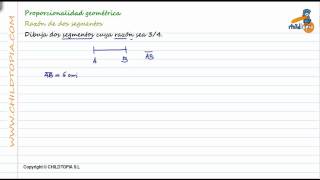 Proporcionalidad geométrica segmentos proporcionales [upl. by Nuhsal]