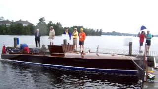 antique boats 1916 Heldena 2 Canadian champion race boat [upl. by Adnawat]