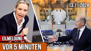 Vor 5 Minuten Gerade im Bundestag 🚨 Weidel zerschmettert die gesamte Bundesregierung [upl. by Fiester]