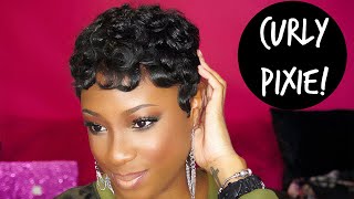 HOW TO Achieve The CURLY PIXIE Hairstyle  Lorissa Turner [upl. by Okikuy]