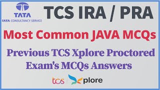 TCS JAVA MCQs  Previous TCS IRA  PRA Exams MCQs  100 Common  BrainyBeast20 [upl. by Stultz]