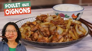 Poulet aux oignons🍗🧅Aussi bon que le bœuf aux oignons rapide simple à faire avec peu dingrédients [upl. by Gleda712]