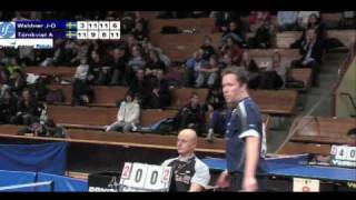 Waldner vs Törnqvist  Safir International table tennis tournament [upl. by Emearg]