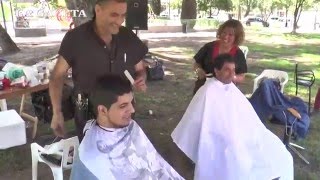 quotUn corte de pelo por un juguetequot la campaña de un grupo de peluqueros tucumanos [upl. by Oigolue71]