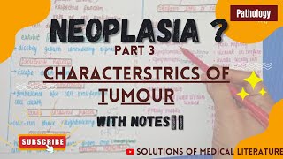 NEOPLASIA  Characteristics of tumor  spread of tumor  PATHOLOGY  part 3 [upl. by Ochs]