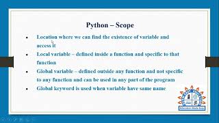 Scope in Python programming in Tamil [upl. by Enihpets]