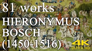 Hieronymus Bosch  Deep insight into humanitys desires and deepest fears  painting collection  4K [upl. by Einnaffit]