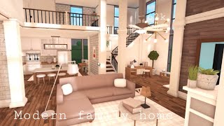 Roblox Bloxburg  Modern Family Home 62k  House Build [upl. by Atikin292]