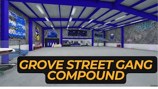 Grove Street Gang Compound fivem fivemmap gta5 fivemmlo mlo [upl. by Decrem]