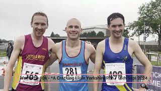 Wetherby 10k 2024 Mass Start amp Winner Finish Interviews 15th Sept 2024 [upl. by Ivah]