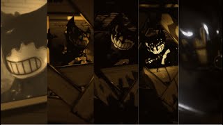 Bendy and The Ink Machine Chapter 1 jumpscare evolution EPILEPSY WARNING [upl. by Kimmy68]