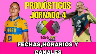 JORNADA 4 LIGA MX FEMENIL CLAUSURA 2024 FECHAS HORARIOS Y CANALES [upl. by Mulcahy]