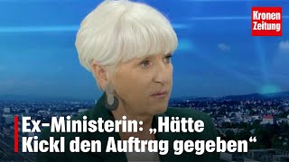 ExMinisterin „Hätte Kickl den Auftrag gegeben“  kronetv Nachgefragt [upl. by Diannne]