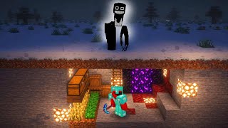 Surviving The Night Prowler in a Frozen Superflat Wasteland in Minecraft [upl. by Mossberg]