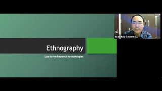 Qualitative Research Lecture 2 Ethnography [upl. by Catie772]