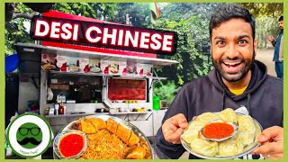 Desi Chinese Street Food in Rohini Delhi  Veggie Paaji Dilli ki Sardi [upl. by Khichabia]