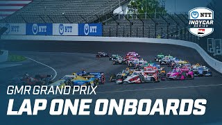 2023 LAP 1 ONBOARDS  GMR GRAND PRIX AT THE INDIANAPOLIS MOTOR SPEEDWAY [upl. by Atilemrac]