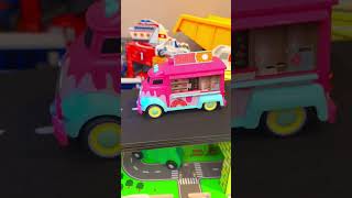 Food Truck Minicar Run Sounds amp Ramp Action [upl. by Yelac860]