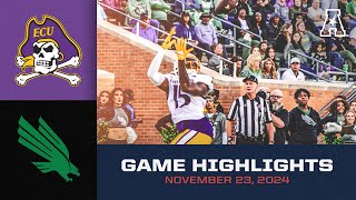 Game Highlights East Carolina vs North Texas Nov 23 2024 [upl. by Shaughn]