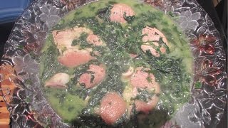 Congolese Food Spinach amp Pork [upl. by Anoo]