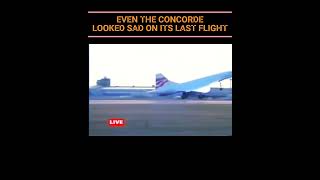 The Concorde itself looked sad on its last flight 😭😭😭 [upl. by Airelav]