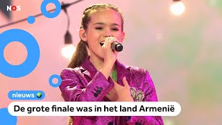 Frankrijk wint Junior Songfestival Nederlandse Luna wordt 7e [upl. by Esir]