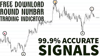 999 Accurate Signals  Round Number Trading MT4 Indicator  Free Download 🔥🔥🔥 [upl. by Golden3]