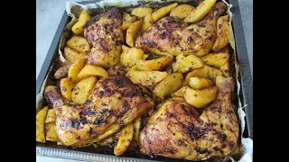 Cuisses de poulet et pomme de terre au four [upl. by Atiker]