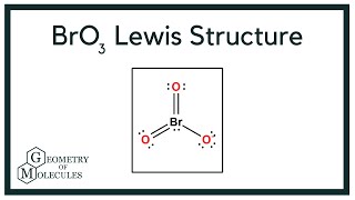 BrO3 Lewis Structure Bromate Ion [upl. by Sualk]