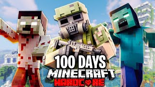 I Survived 100 Days in a ZOMBIE APOCALYPSE in Hardcore Minecraft [upl. by Venuti]