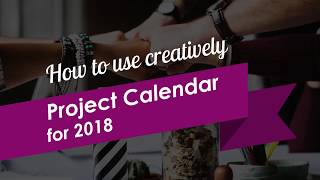 How to Create a Project Calendar with PowerPoint [upl. by Sukramal767]