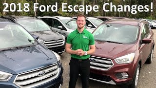 2018 Ford Escape Product Changes Review [upl. by Fredella214]