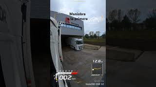 Maniobra a la primera scania trailer truck driving [upl. by Enoid395]