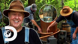 Mark amp Digger Team Up With JB To Make Flavourful Apple Moonshine  Moonshiners [upl. by Neelloj]