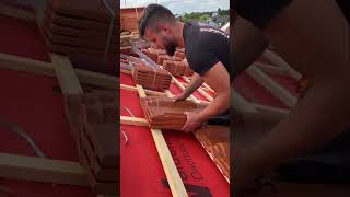 baustelle handwerk art craft satisfying dachdecker [upl. by Eenwat]