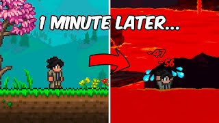 Terraria But EVERY Minute I Get Randomly Teleported [upl. by Becky]