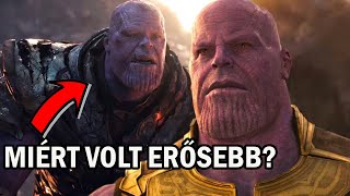 Miért tűnt Thanos erősebbnek a Végjátékban mint a Végtelen háborúban [upl. by Moyer]