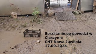 Sprzątanie po powodzi w Cieszynie CHT Nowa Juwenia 17092024 [upl. by Aramal728]