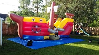 Deliver 3 water slides and 2 bounce houses before 12pm [upl. by Adnotal]