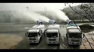 truck mounted fog cannon dust suppression water mist spray disinfection machine [upl. by Eimmak776]