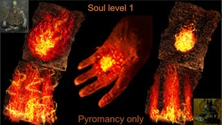 Dark Souls Remastered Pyromancy Only Soul Level 1Part 1 [upl. by Atinaej]