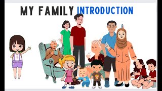 Learn Family Members With Names  My Family Members  Learn About Family  Basic English Learning [upl. by Oliy]