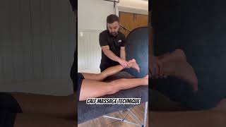 Technique tip for treating the calf stretchtherapist massage mobility calfpain gym physio [upl. by Royce]