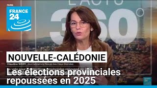 NouvelleCalédonie  les élections provinciales repoussées en 2025 • FRANCE 24 [upl. by Attelahs]