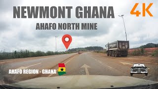 Newmont Ahafo North Mine at Afrisipakrom Tano North Ahafo Region Ghana 4K [upl. by Nevins]