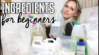 Ingredients needed to Start Making Skincare Products  Formulating for Beginners [upl. by Oicinoid886]