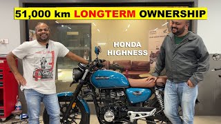 51000 km OWNERSHIP Review of HONDA HIGHNESS 350 [upl. by Tracie521]