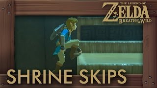 Zelda Breath of the Wild  Shrine Skip Compilation 1 Speedrun Tricks [upl. by Wengert]