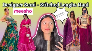 MEESHO SEMI  STITCHED LEHENGA HAUL UNDER 15001700😃🤩meesho meeshohaul meesholehengahaul [upl. by Marolda]