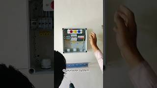 Rooftop Solarpanel inverter amp Ac dc box fitting solarpannel wiring shorts yt viralvideo [upl. by Goldston821]